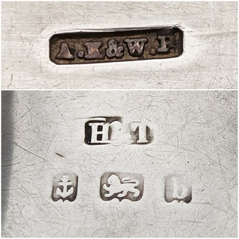 1901 年英國古董純銀 Chatelaine 眼鏡盒 Hilliard and Thomason